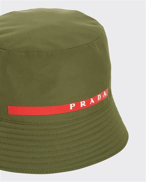 prada technical fabric hat|Military Green Technical Fabric Bucket Hat .